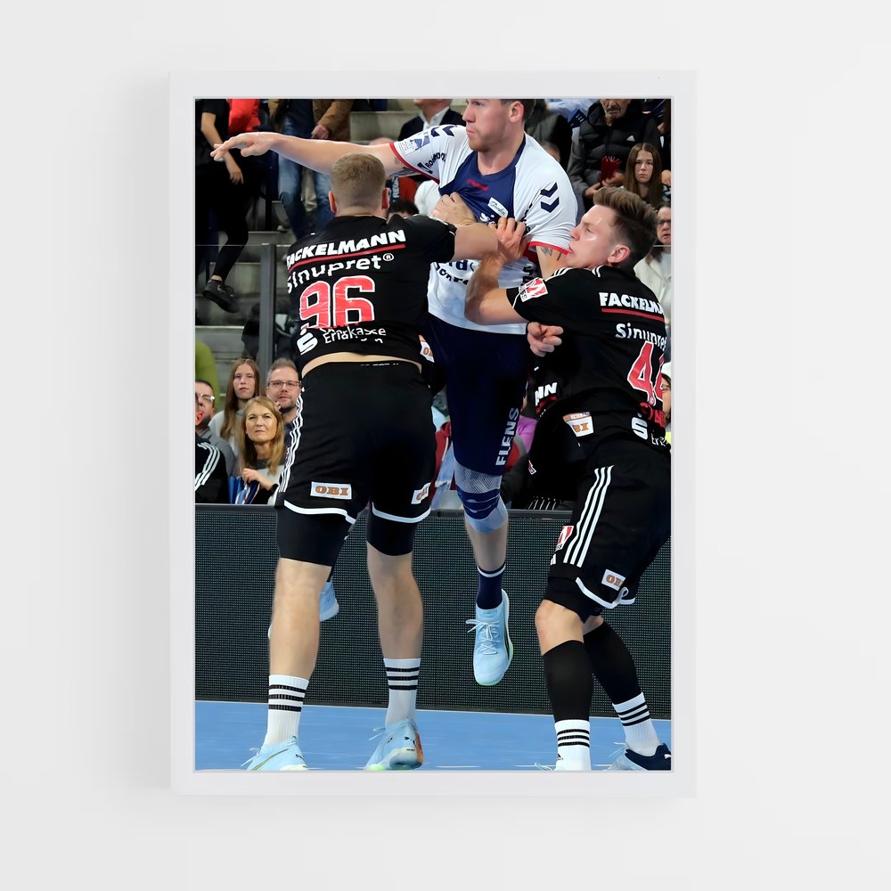Poster rythme basketball – affiche Handball (vue 3)